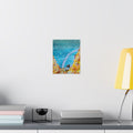Abstract Ocean Sky Poster — Turquoise Arch Matte Vertical Art Print