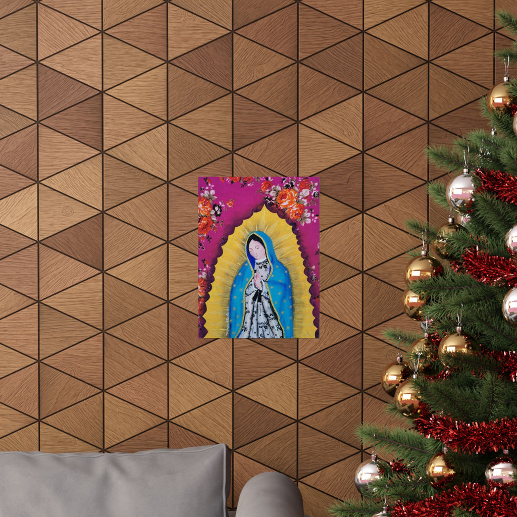 Our Lady of Guadalupe Poster — Matte Vertical Religious Wall Art