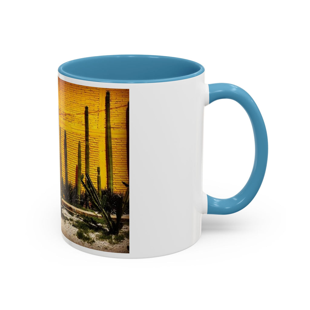Desert Sunset Coffee Mug — Saguaro Cactus Accent Mug (11/15 oz)