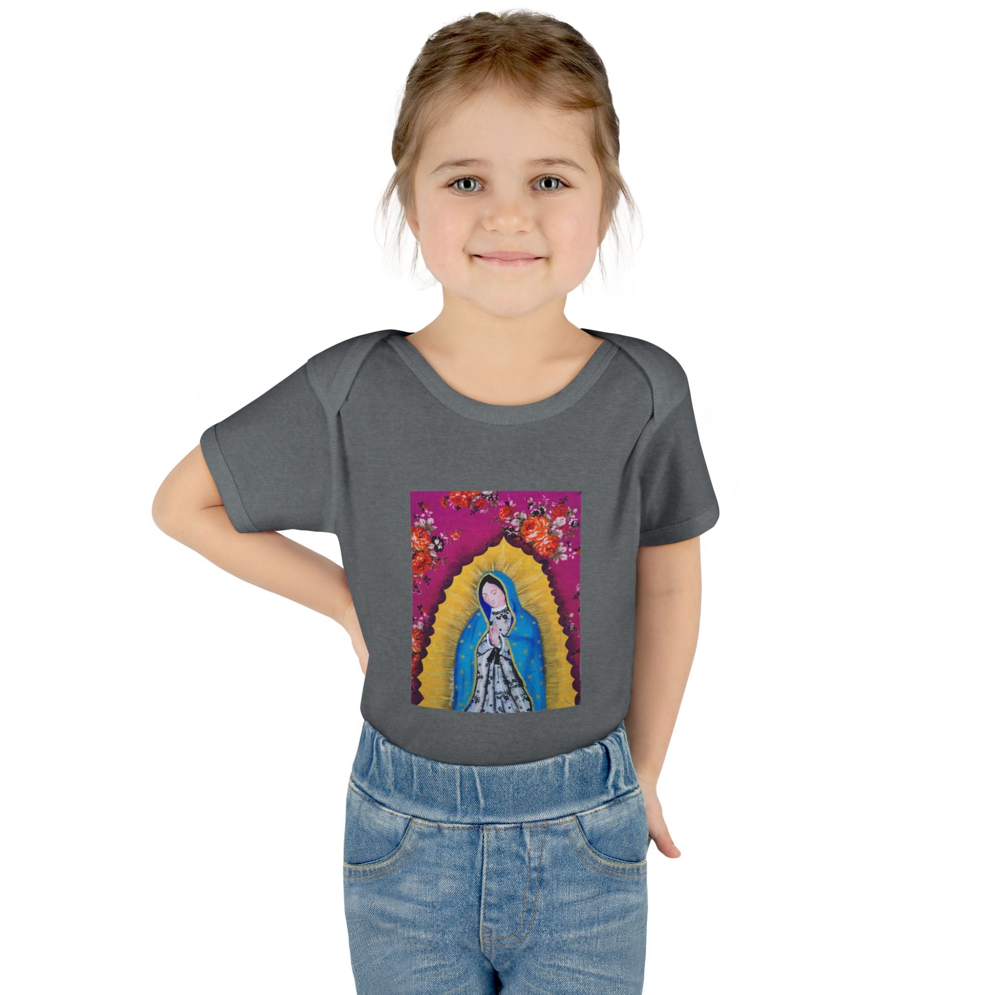 Our Lady of Guadalupe Baby Bodysuit – Infant Catholic Religious Onesie