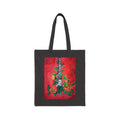 Tote Bag — Gothic Floral Spine Print Cotton Canvas Tote