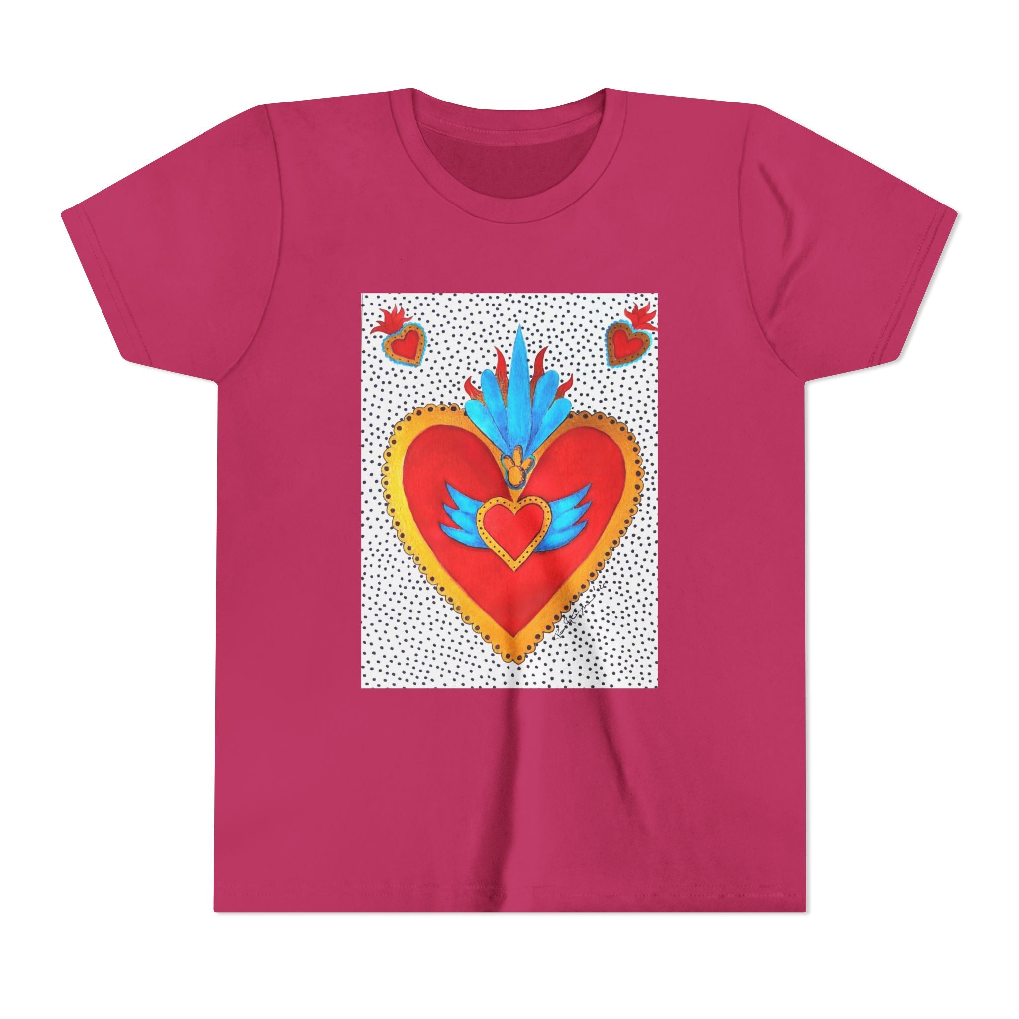 T-shirt enfant - T-shirt enfant graphique Cœur sacré coloré
