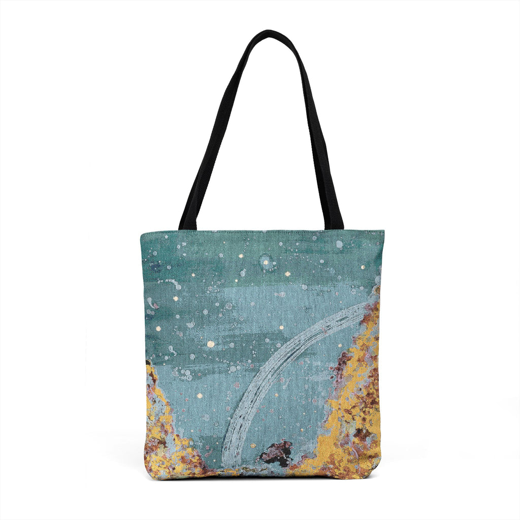 Woven Tote — Mosaic Ocean Wave Tote Bag