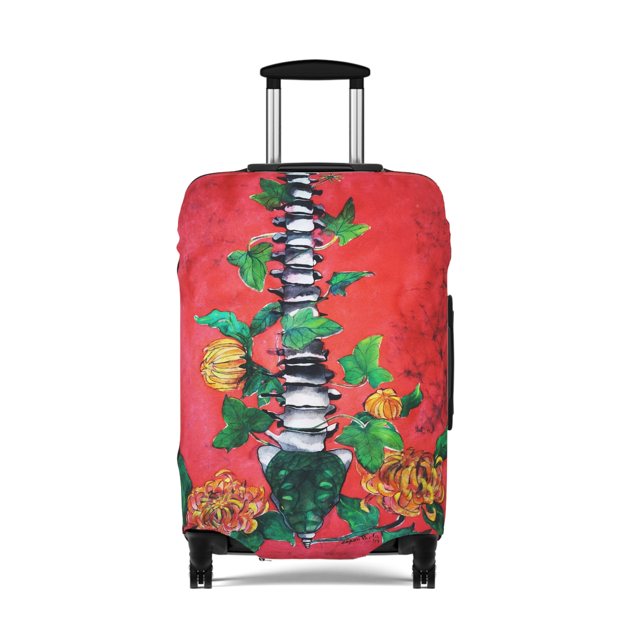 Luggage Cover - Spinal Vine Pumpkin Travel Protector