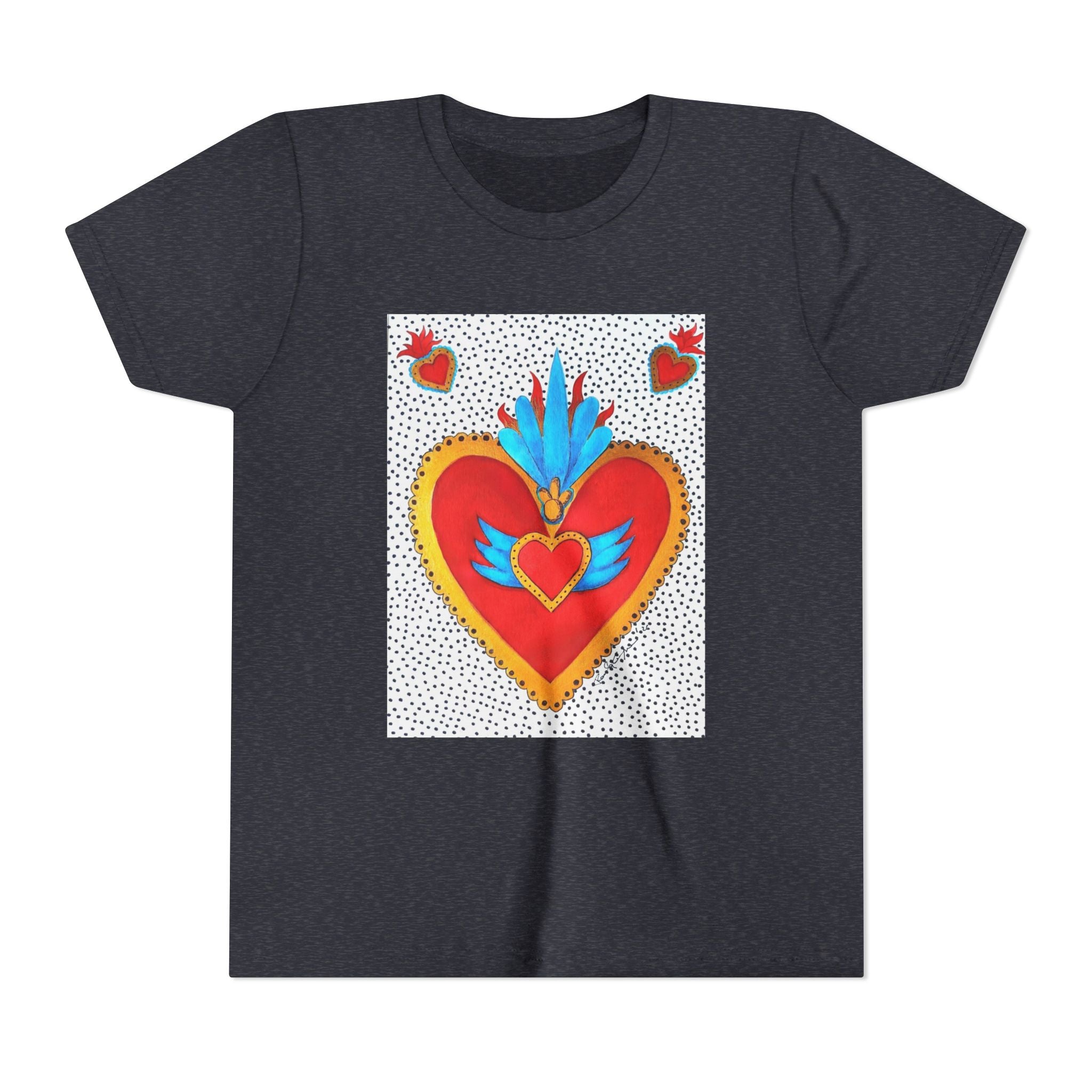 T-shirt enfant - T-shirt enfant graphique Cœur sacré coloré