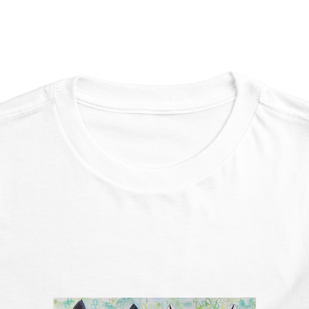 Toddler Tee — Colorful Folk Deer Illustration Kids Shirt