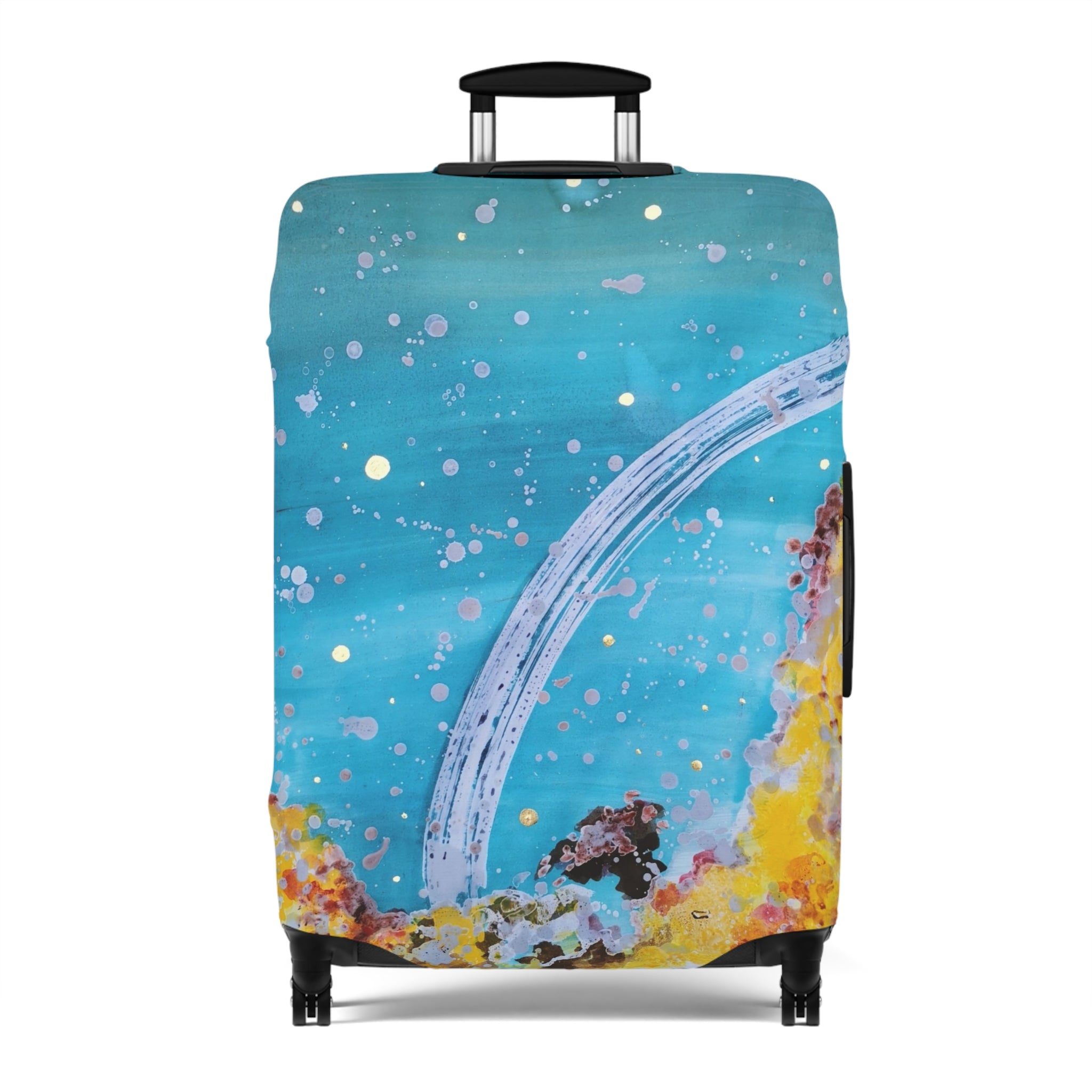 Luggage Cover - Abstract Ocean Galaxy Travel Protector