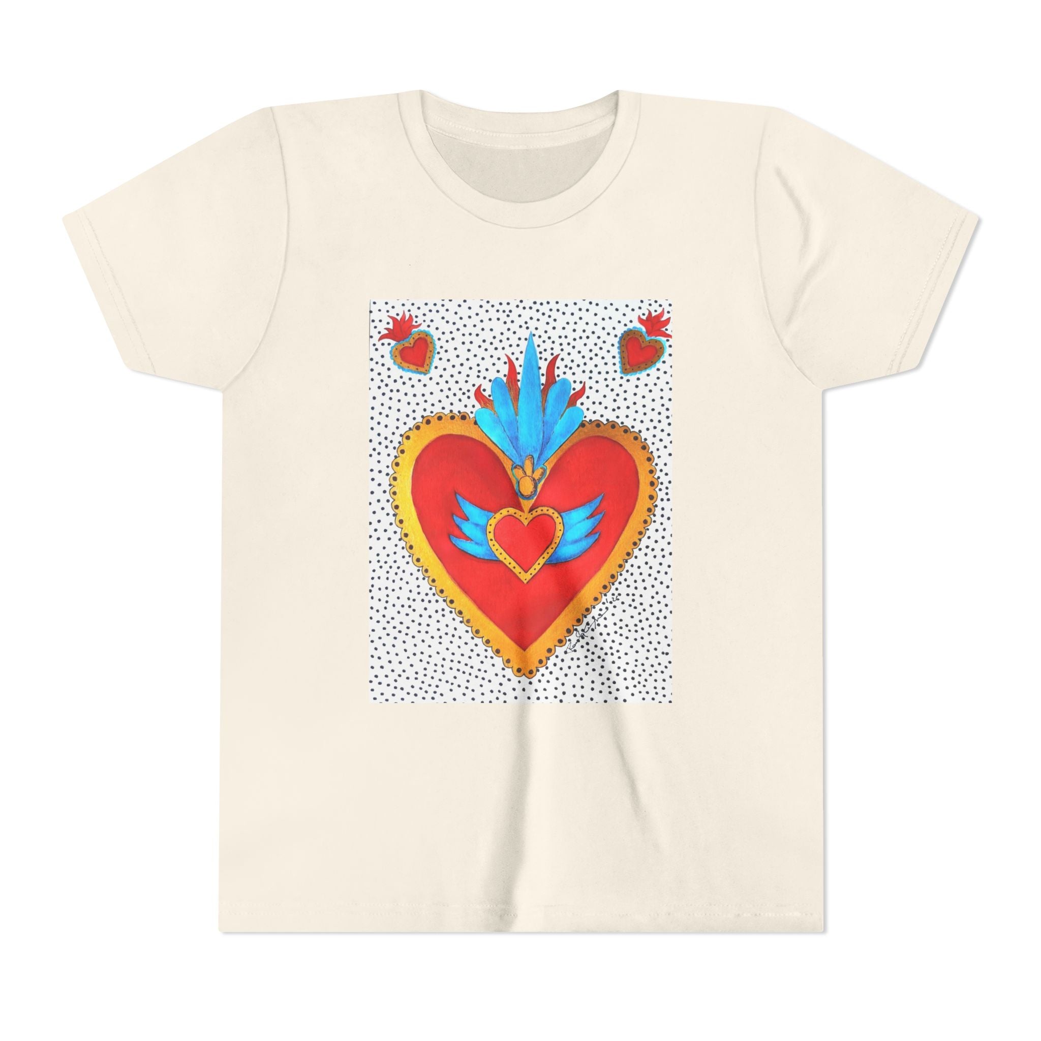 T-shirt enfant - T-shirt enfant graphique Cœur sacré coloré
