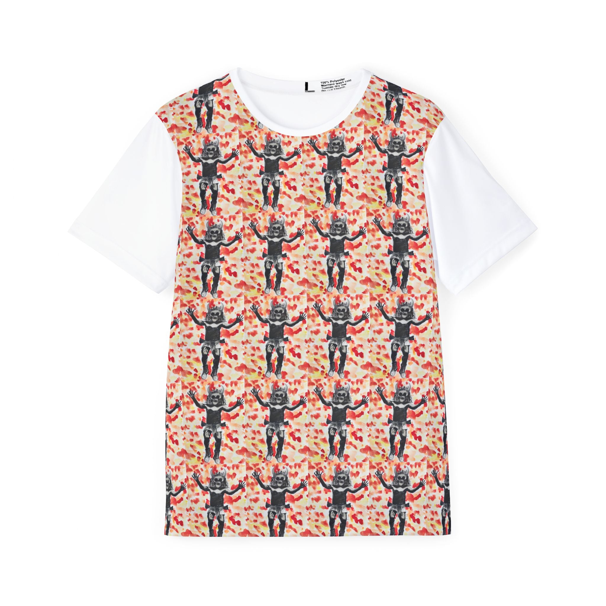 Men's All-Over Print Sports Jersey — Vintage Motocross Rider Pattern