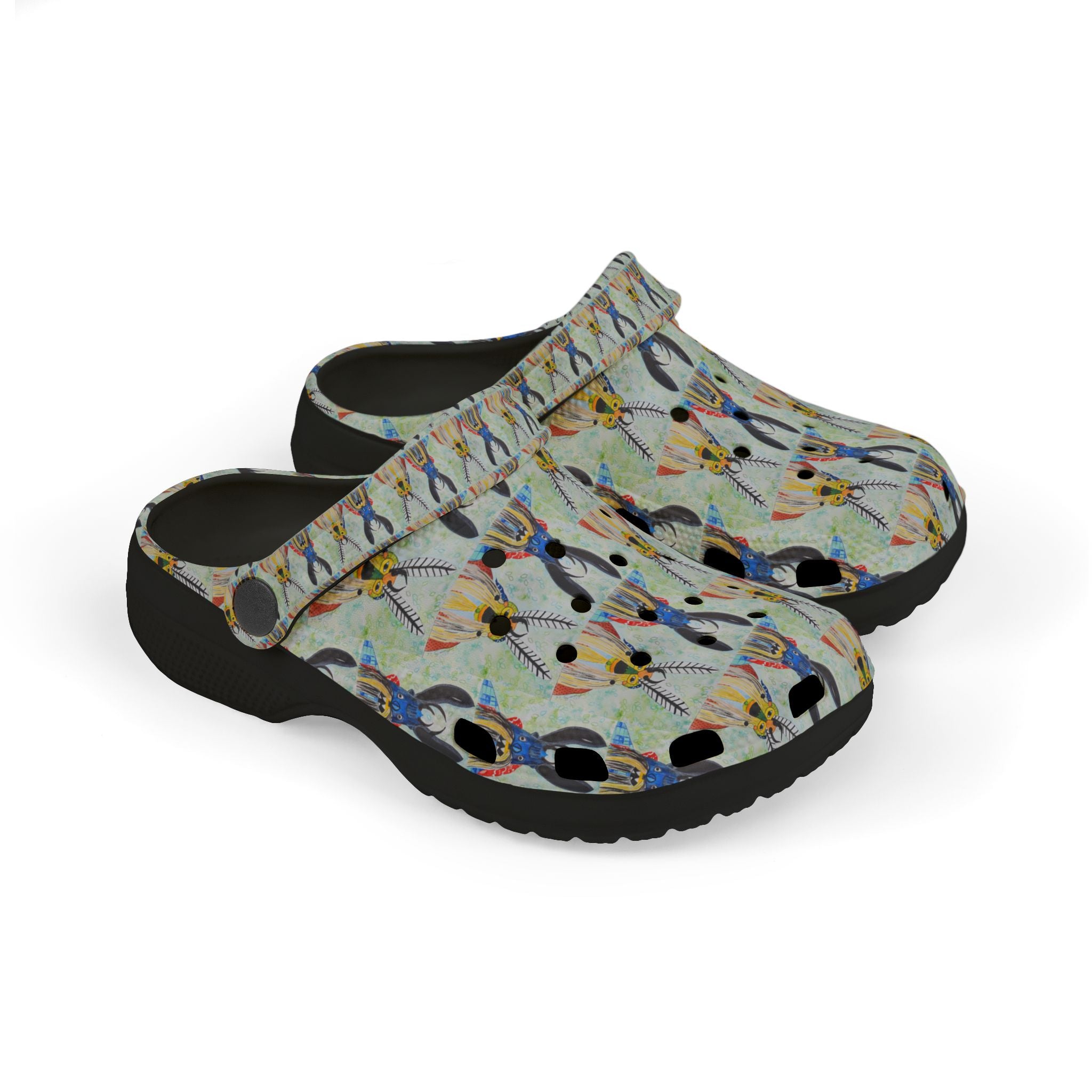 Kids Bunny Pattern EVA Foam Clogs — Colorful Animal Cartoon Slip-Ons