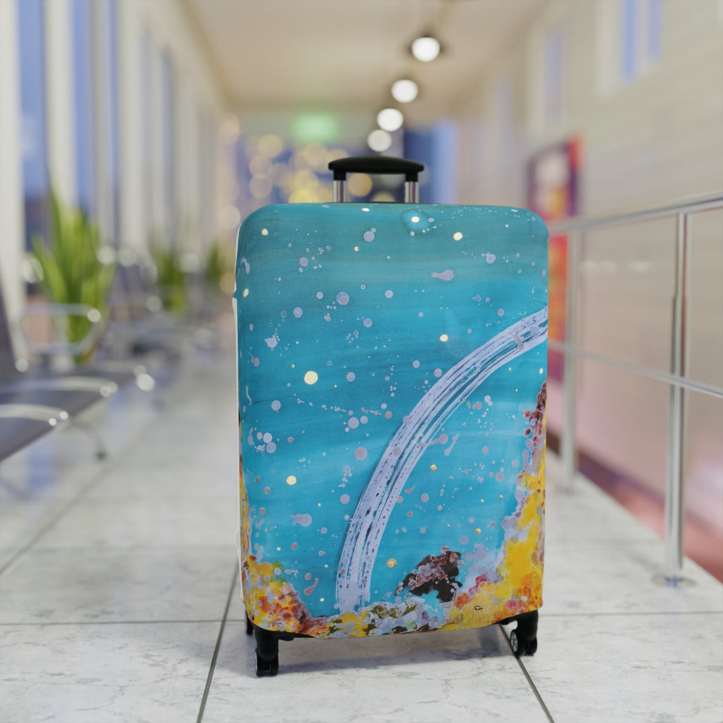 Luggage Cover - Abstract Ocean Galaxy Travel Protector