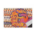 Retro Pop Art Rectangle Magnet Portrait of Nahui Olin — Colorful Woman Portrait