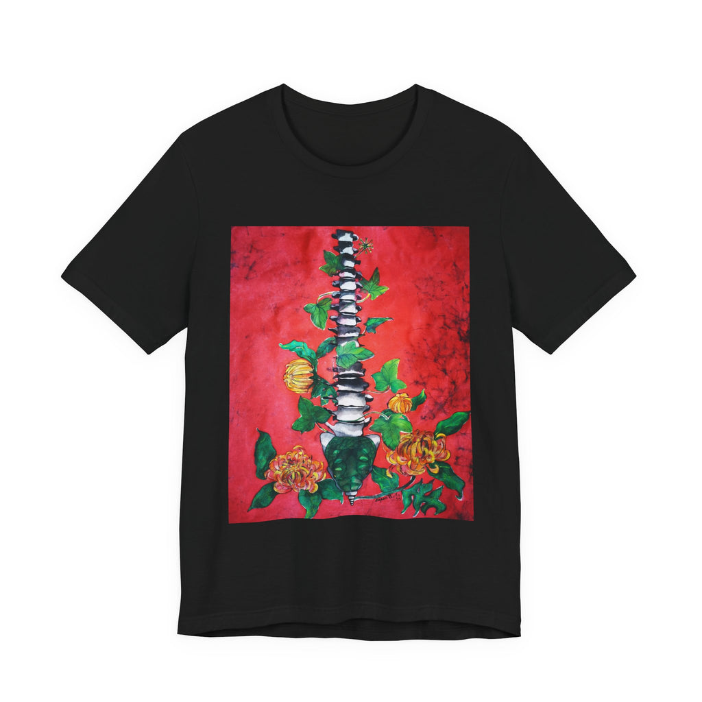 Energía Infinita — Floral Spine T-Shirt | Alma Ligera
