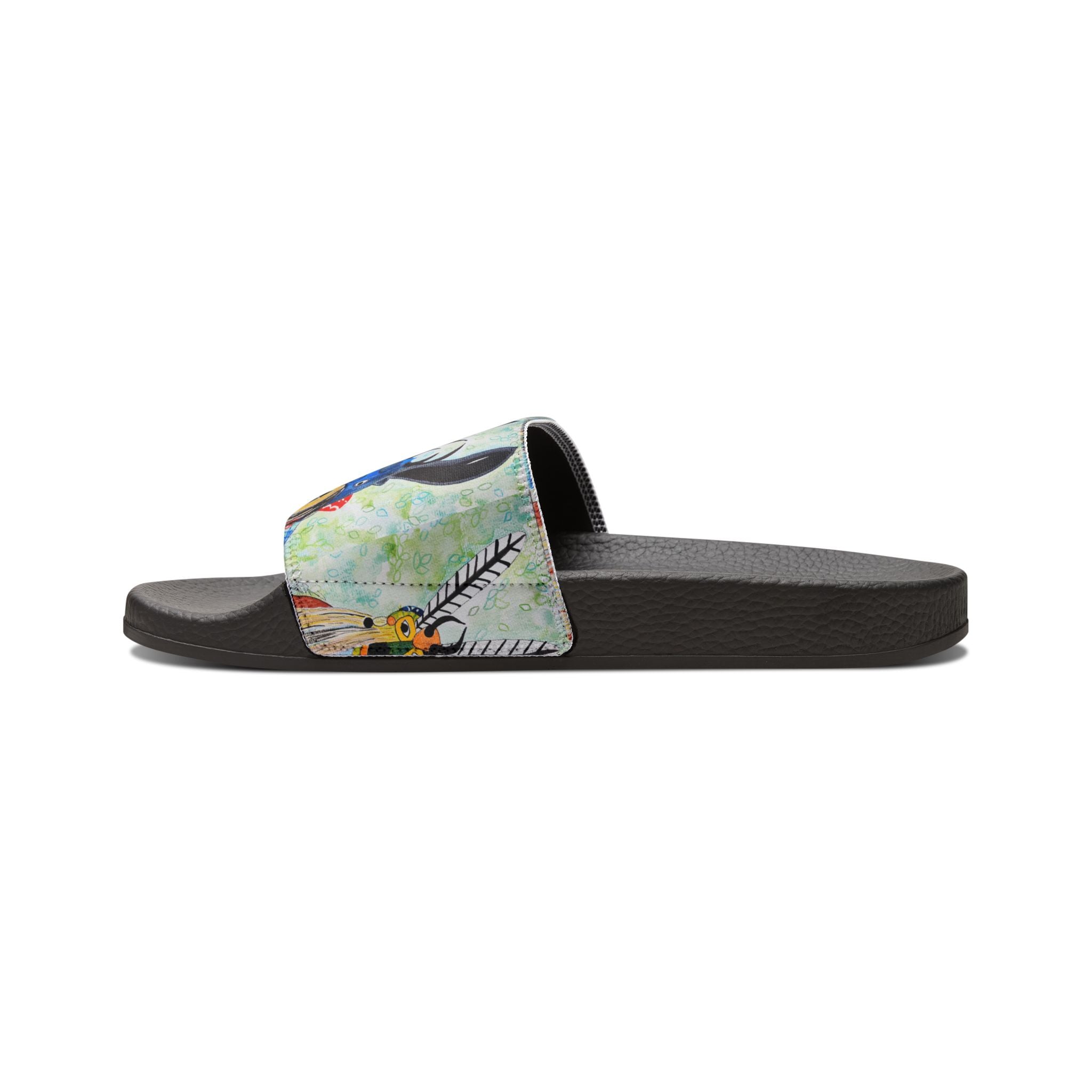 Floral Surf Slide Sandals — Men's Removable-Strap Beach Slides