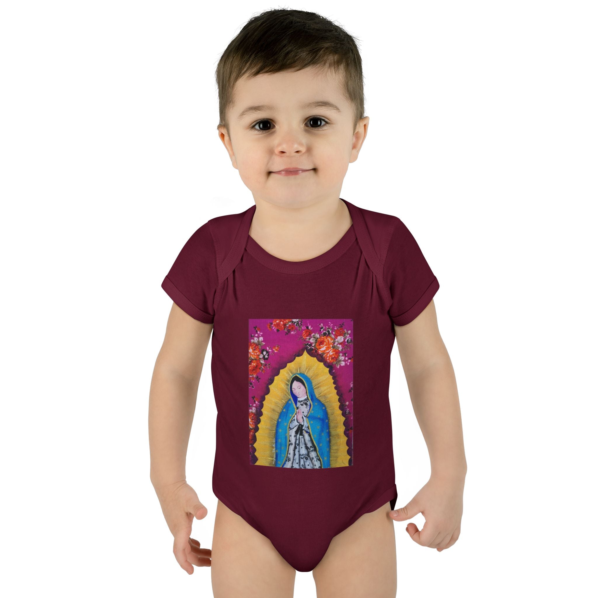 Our Lady of Guadalupe Baby Bodysuit – Infant Catholic Religious Onesie