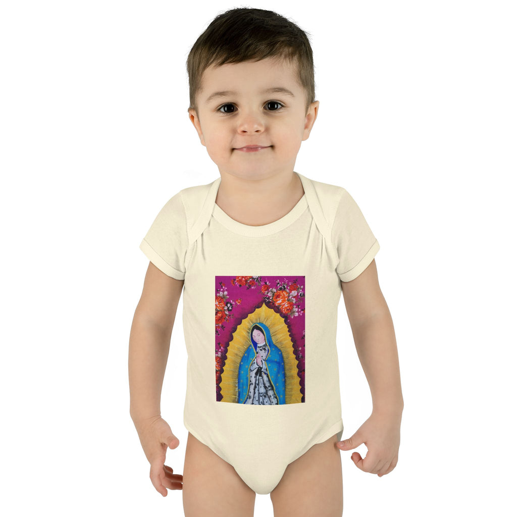 Our Lady of Guadalupe Baby Bodysuit – Infant Catholic Religious Onesie