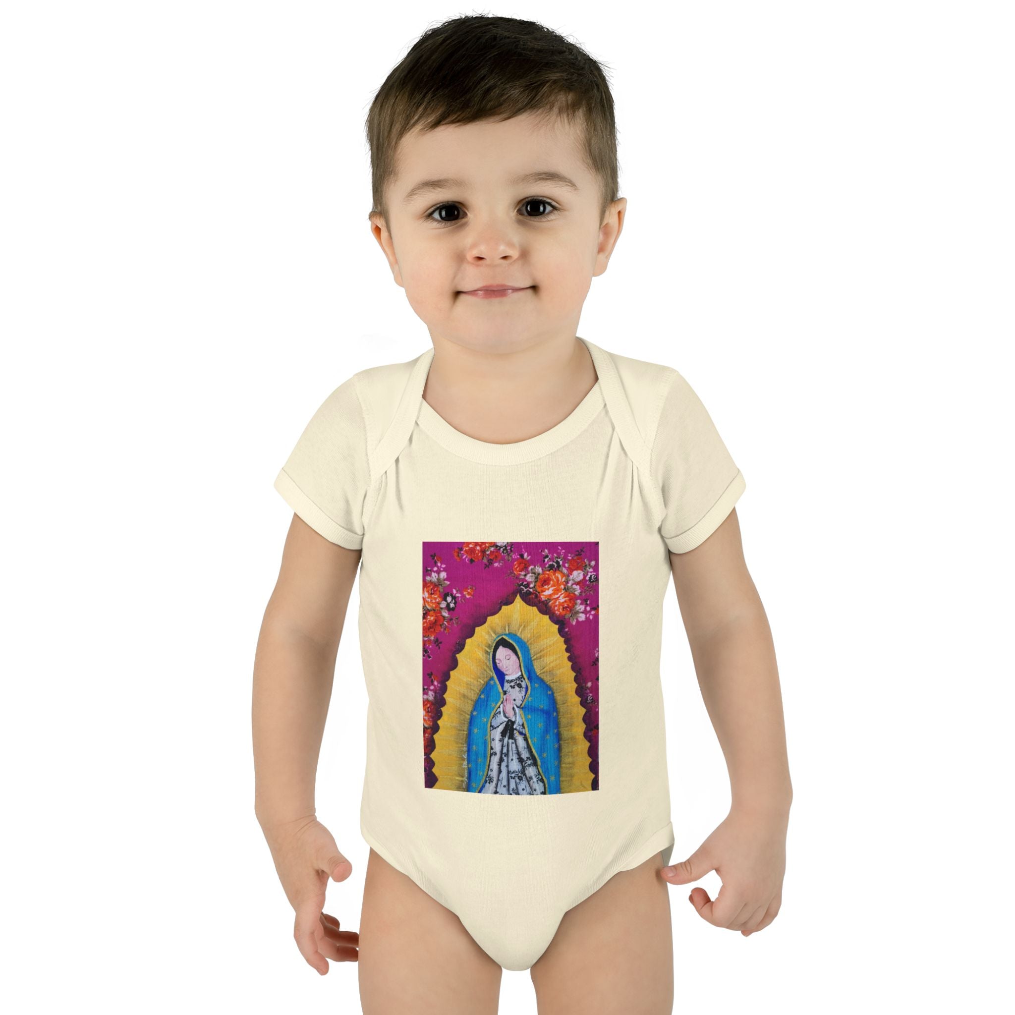 Our Lady of Guadalupe Baby Bodysuit – Infant Catholic Religious Onesie