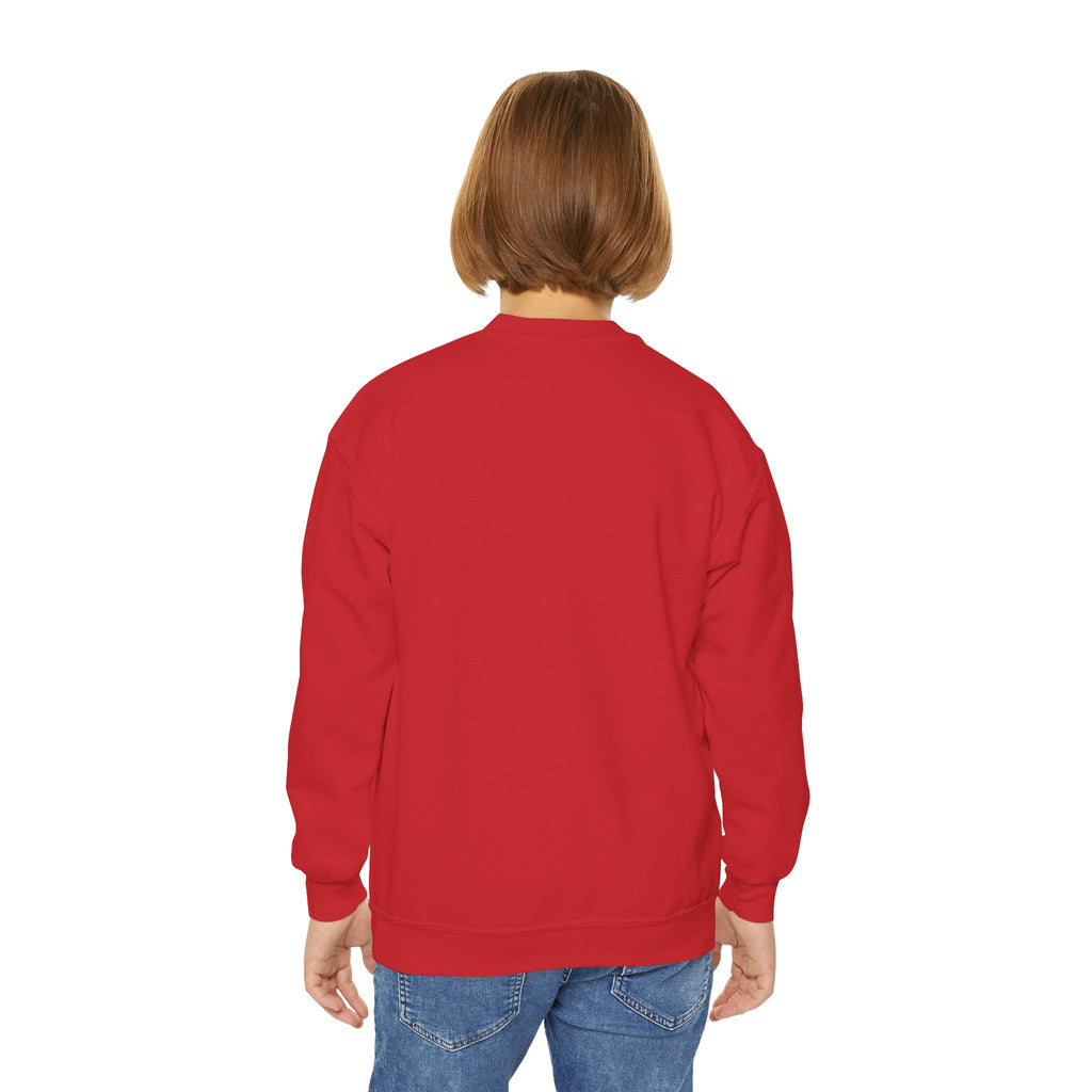 "Corazon de hojalata" Youth Crewneck Sweatshirt — Bright Sacred Heart Graphic Tee for Kids