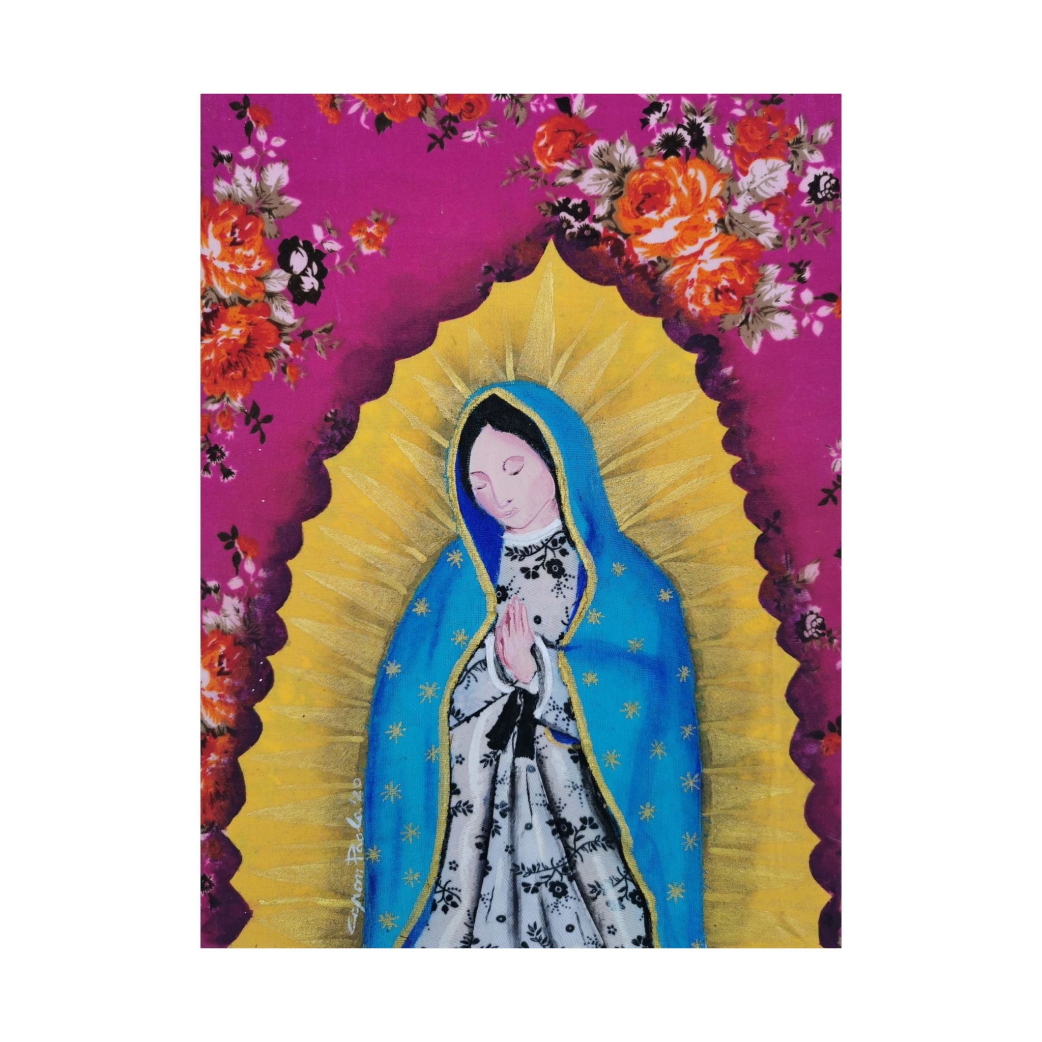 Our Lady of Guadalupe Poster — Matte Vertical Religious Wall Art