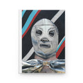 "El Santo" Luchador Mask Hardcover Journal — Retro Wrestling Art Notebook