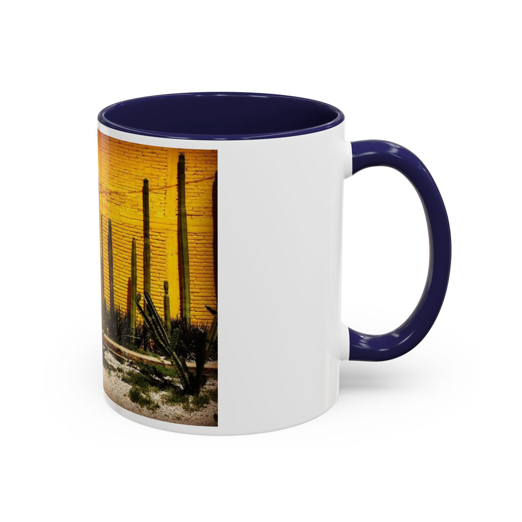 Desert Sunset Coffee Mug — Saguaro Cactus Accent Mug (11/15 oz)