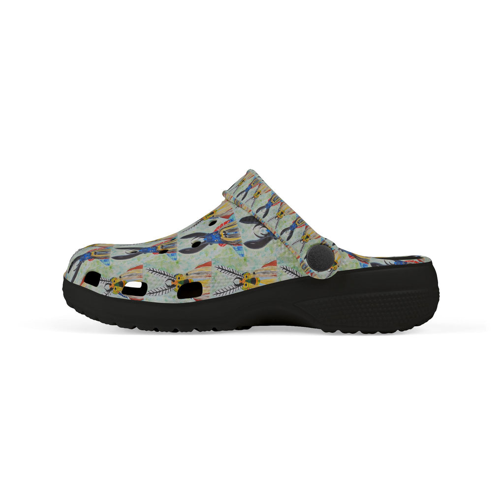 Kids Bunny Pattern EVA Foam Clogs — Colorful Animal Cartoon Slip-Ons