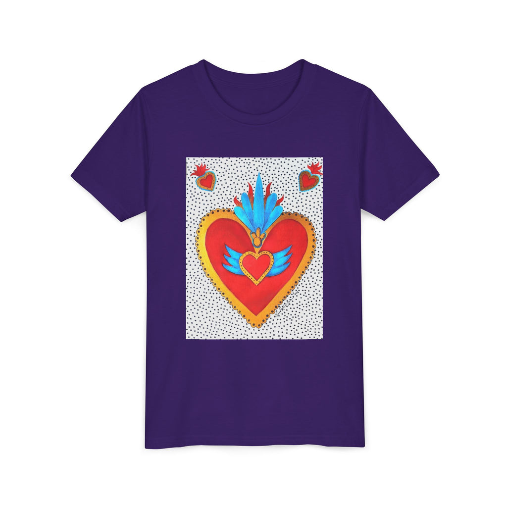 T-shirt enfant - T-shirt enfant graphique Cœur sacré coloré