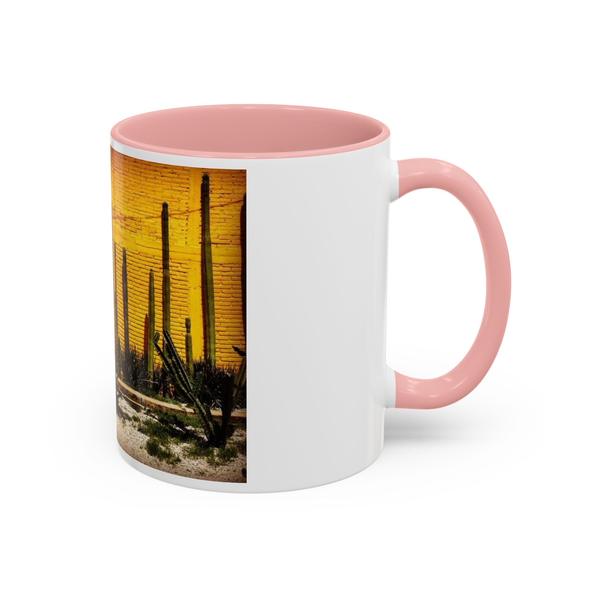 Desert Sunset Coffee Mug — Saguaro Cactus Accent Mug (11/15 oz)