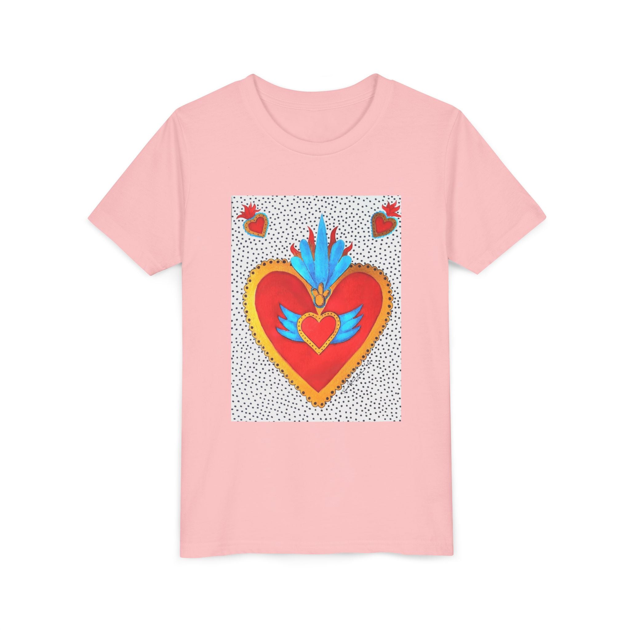 T-shirt enfant - T-shirt enfant graphique Cœur sacré coloré
