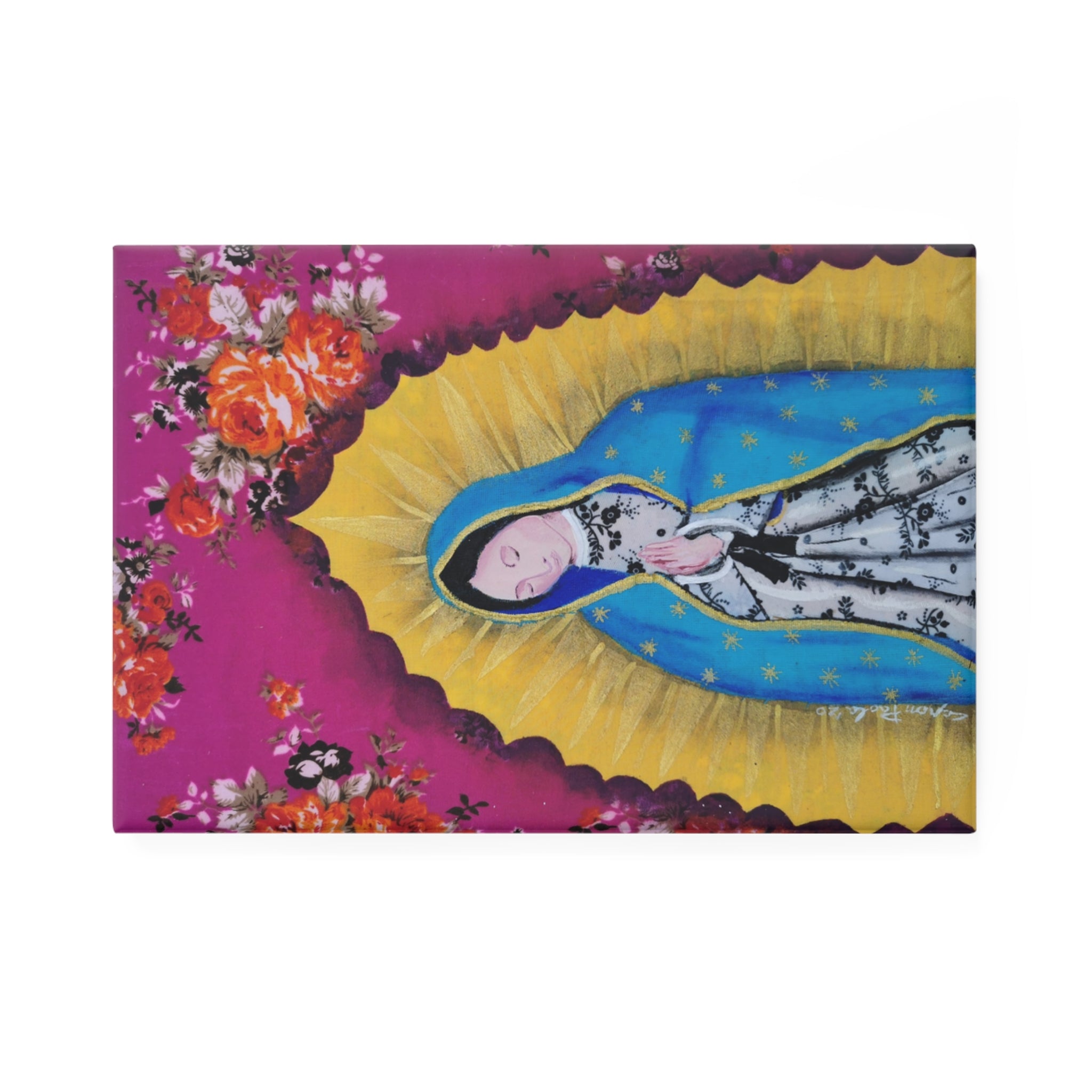 Our Lady of Guadalupe Rectangle Magnet — Religious Catholic Decorative Fridge Magnet