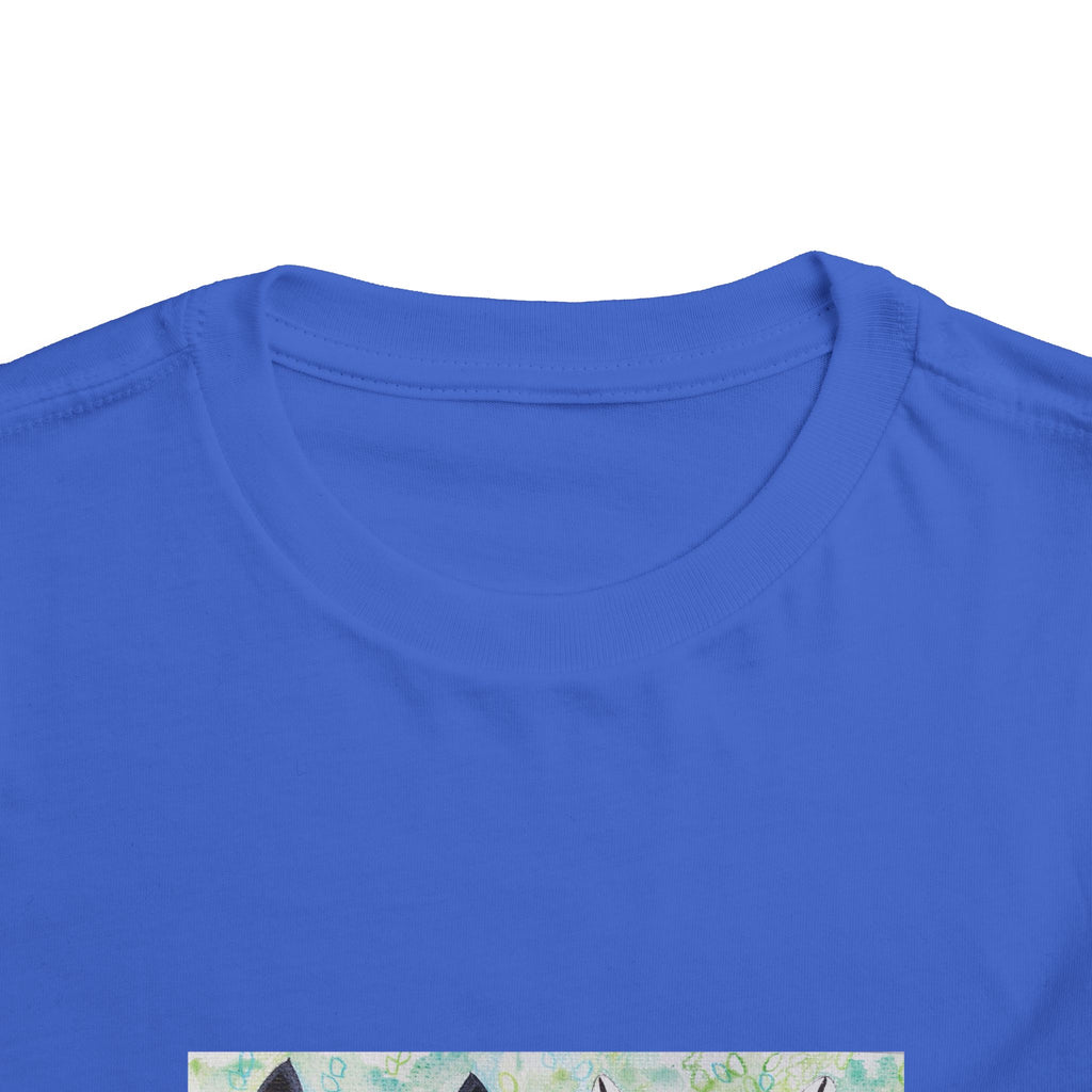 Toddler Tee — Colorful Folk Deer Illustration Kids Shirt