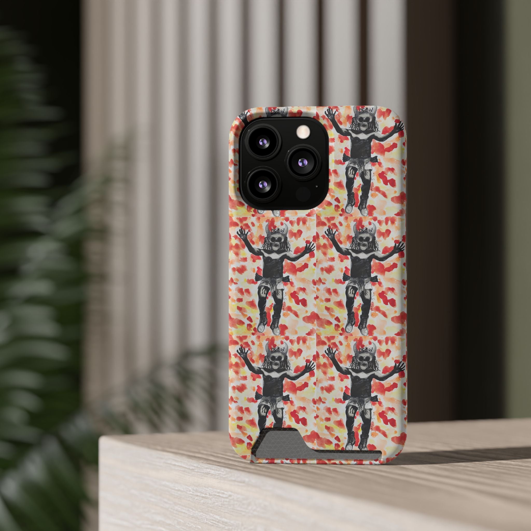 Diablo de Tilcajete — Phone Case with Card Holder | Alma Ligera