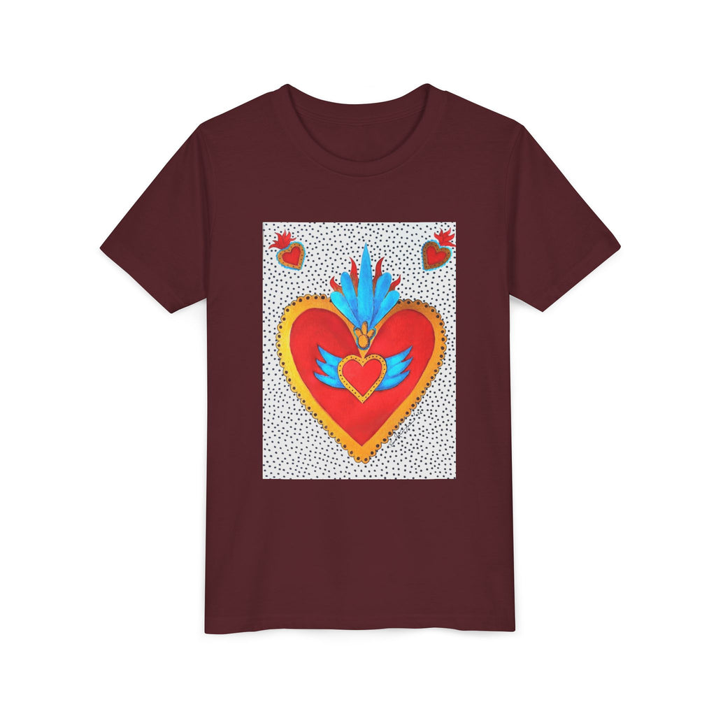 T-shirt enfant - T-shirt enfant graphique Cœur sacré coloré