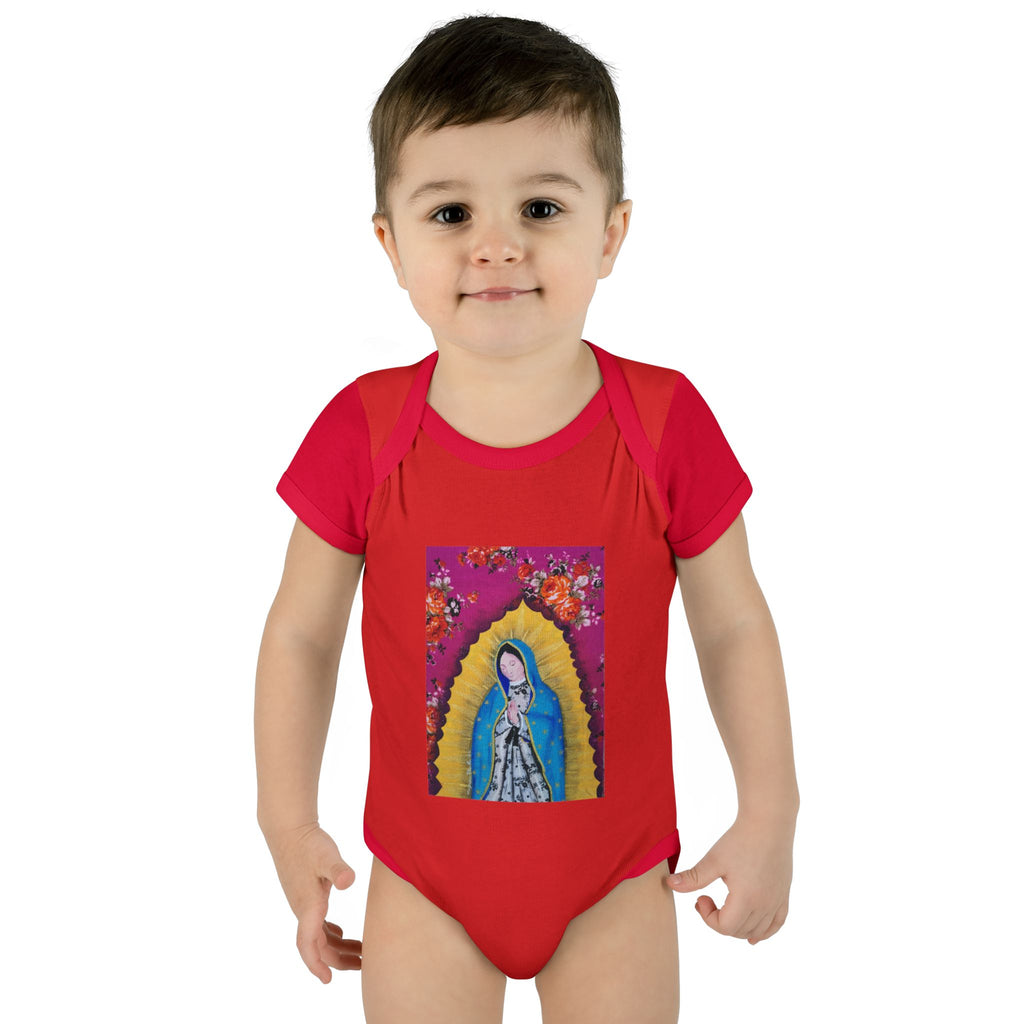Our Lady of Guadalupe Baby Bodysuit – Infant Catholic Religious Onesie