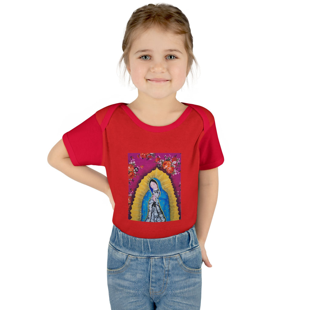 Our Lady of Guadalupe Baby Bodysuit – Infant Catholic Religious Onesie