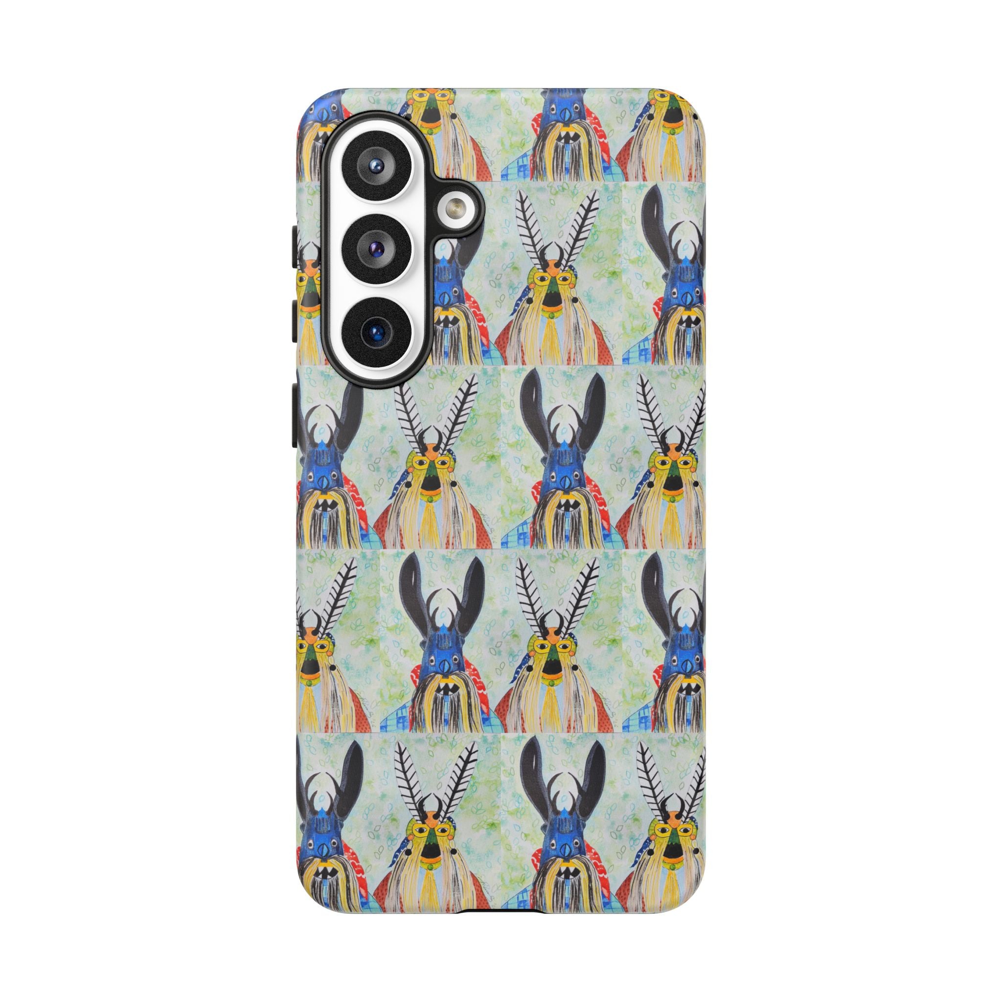 Colorful Tribal Stag Phone Case — Vibrant Antler Art Protective Case