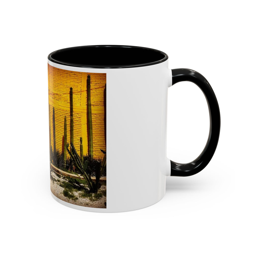 Desert Sunset Coffee Mug — Saguaro Cactus Accent Mug (11/15 oz)