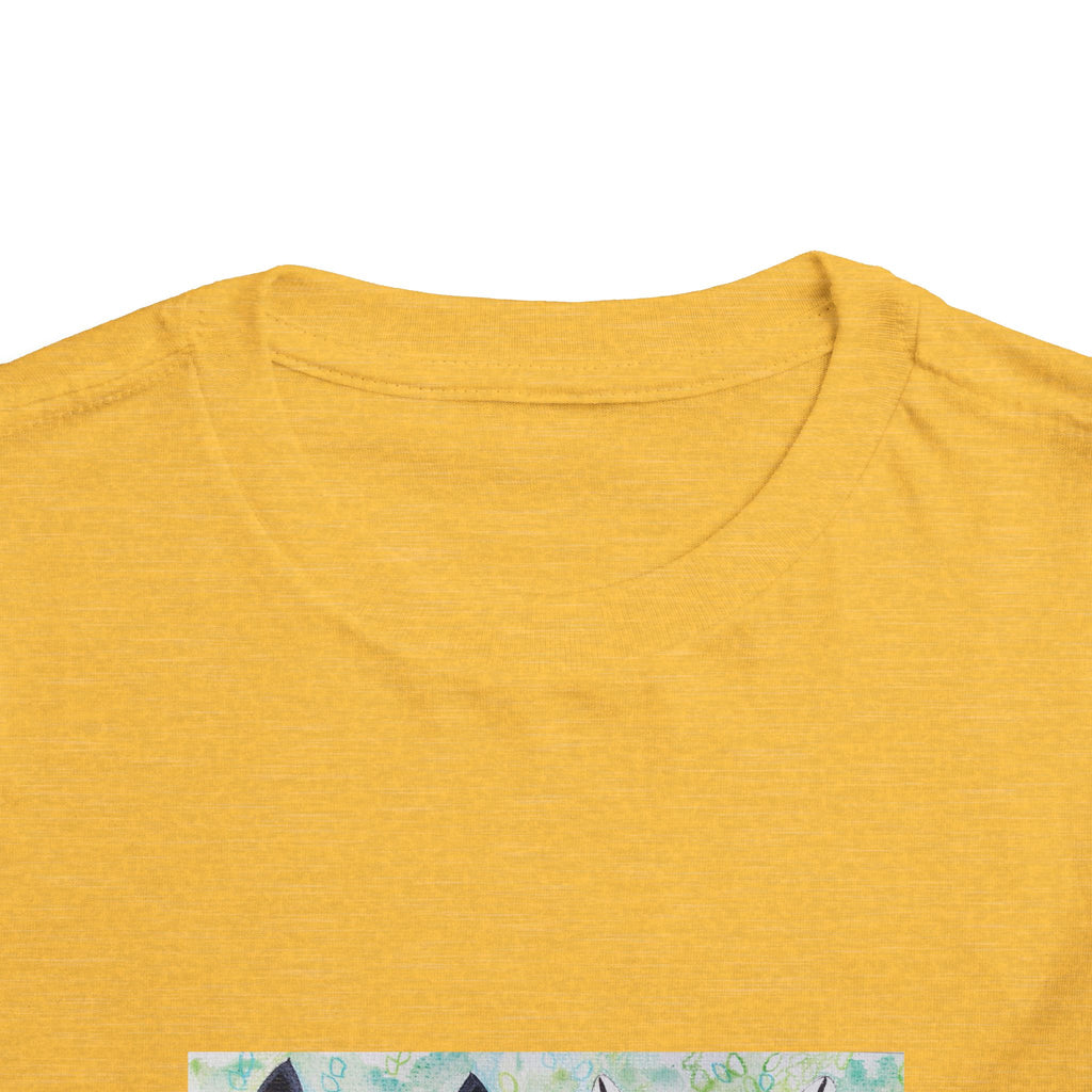 Toddler Tee — Colorful Folk Deer Illustration Kids Shirt