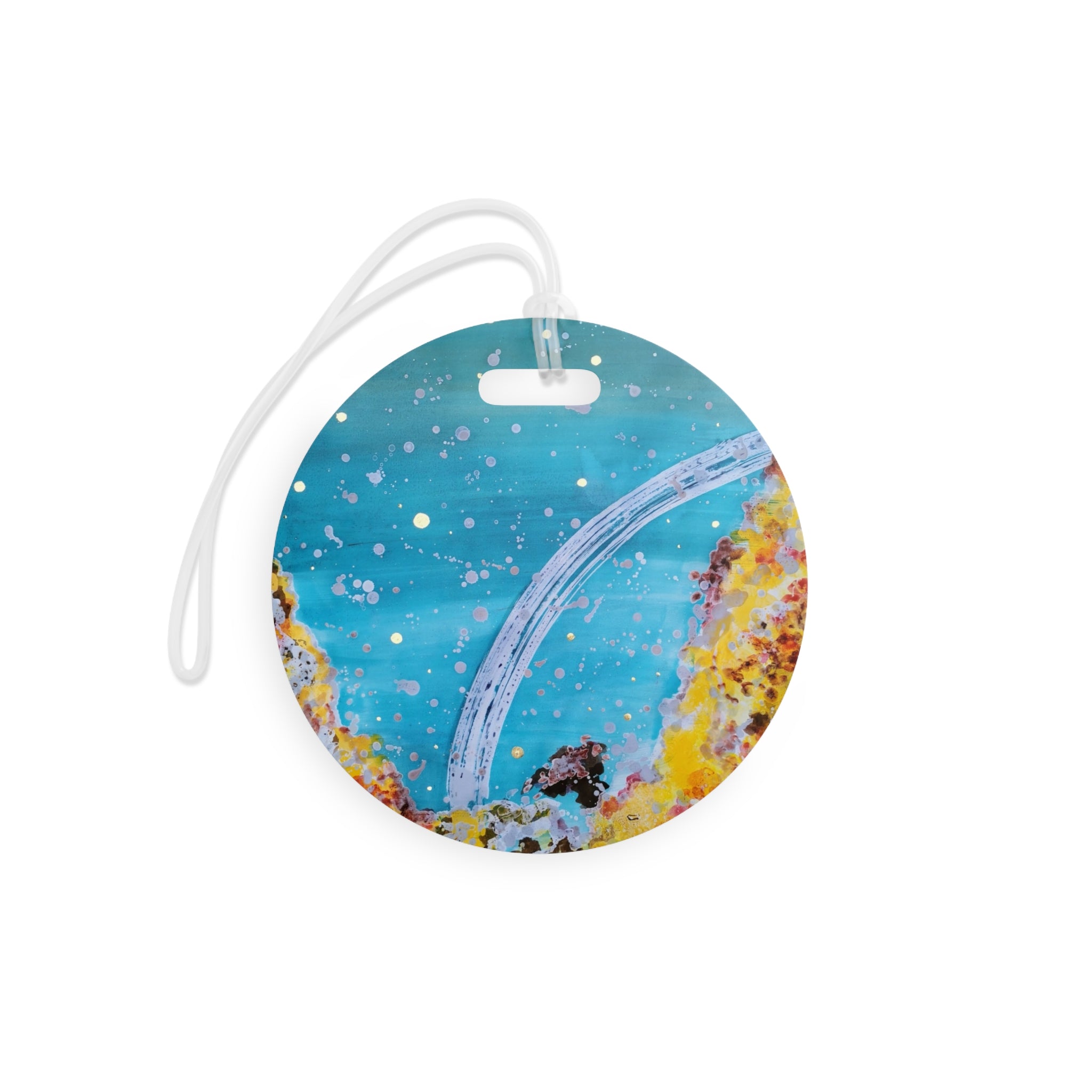 Luggage Tag — Ocean Coral Abstract Design Travel ID Tag