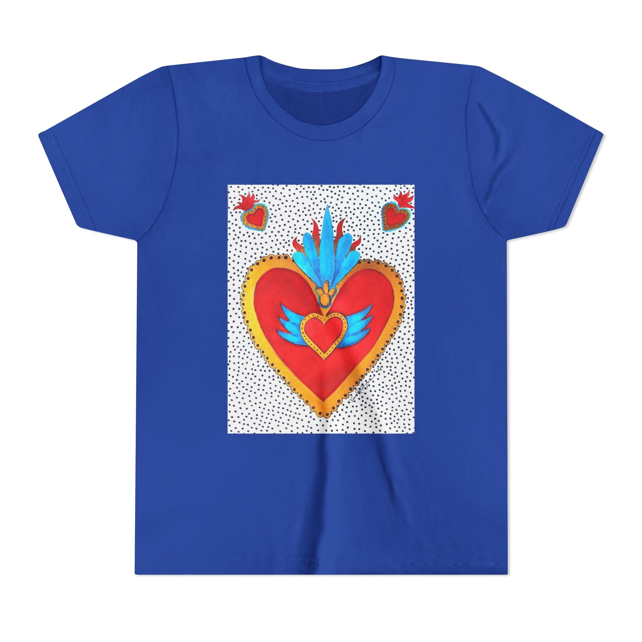 T-shirt enfant - T-shirt enfant graphique Cœur sacré coloré