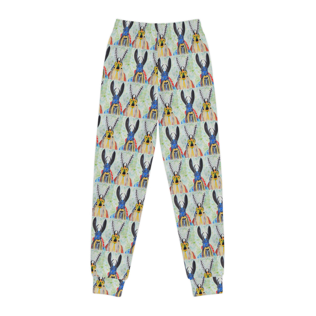 Kids Donkey Pattern All-Over-Print Joggers