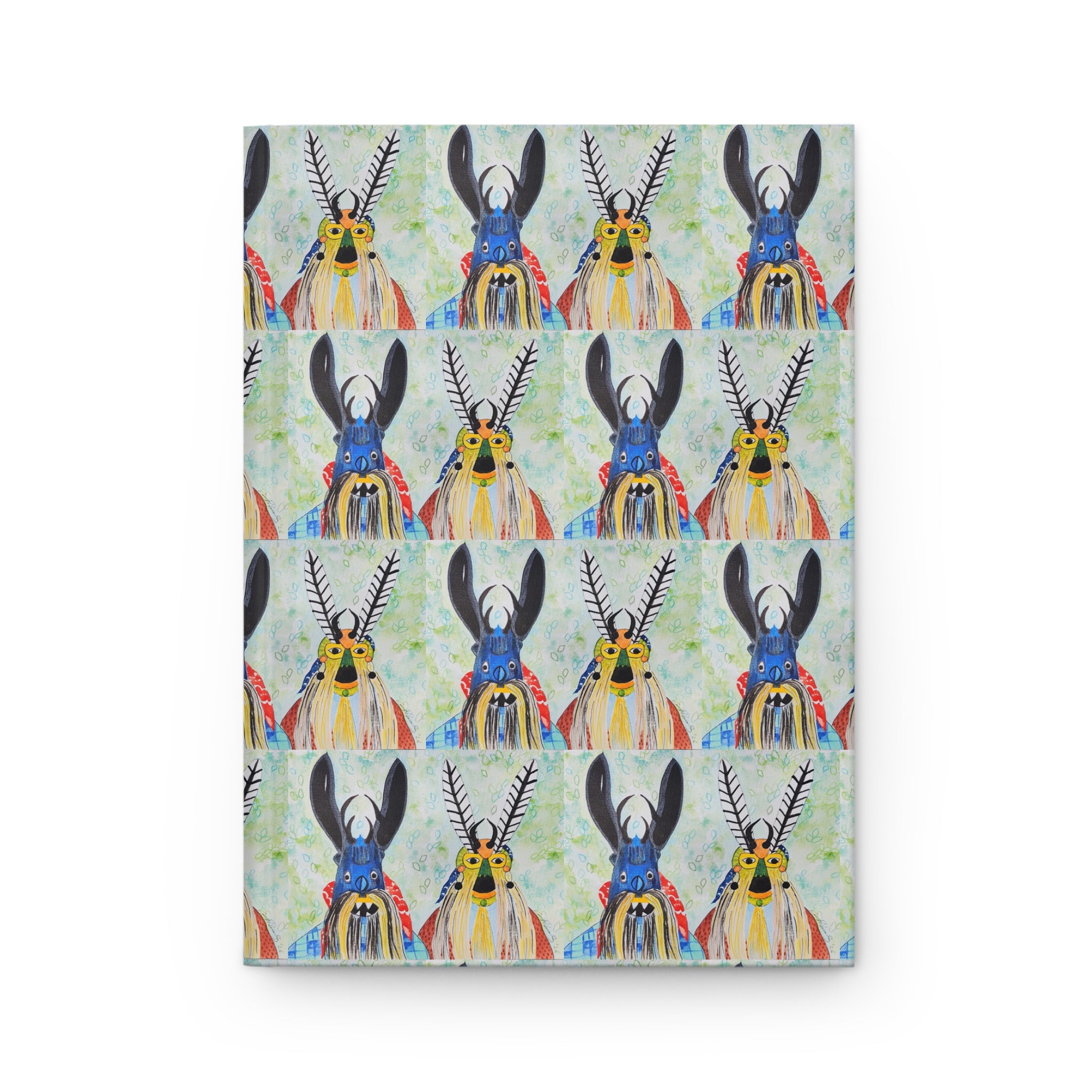 Colorful Antlered Animal Hardcover Journal — Whimsical Wildlife Notebook for Sketching, Journaling & Gifts
