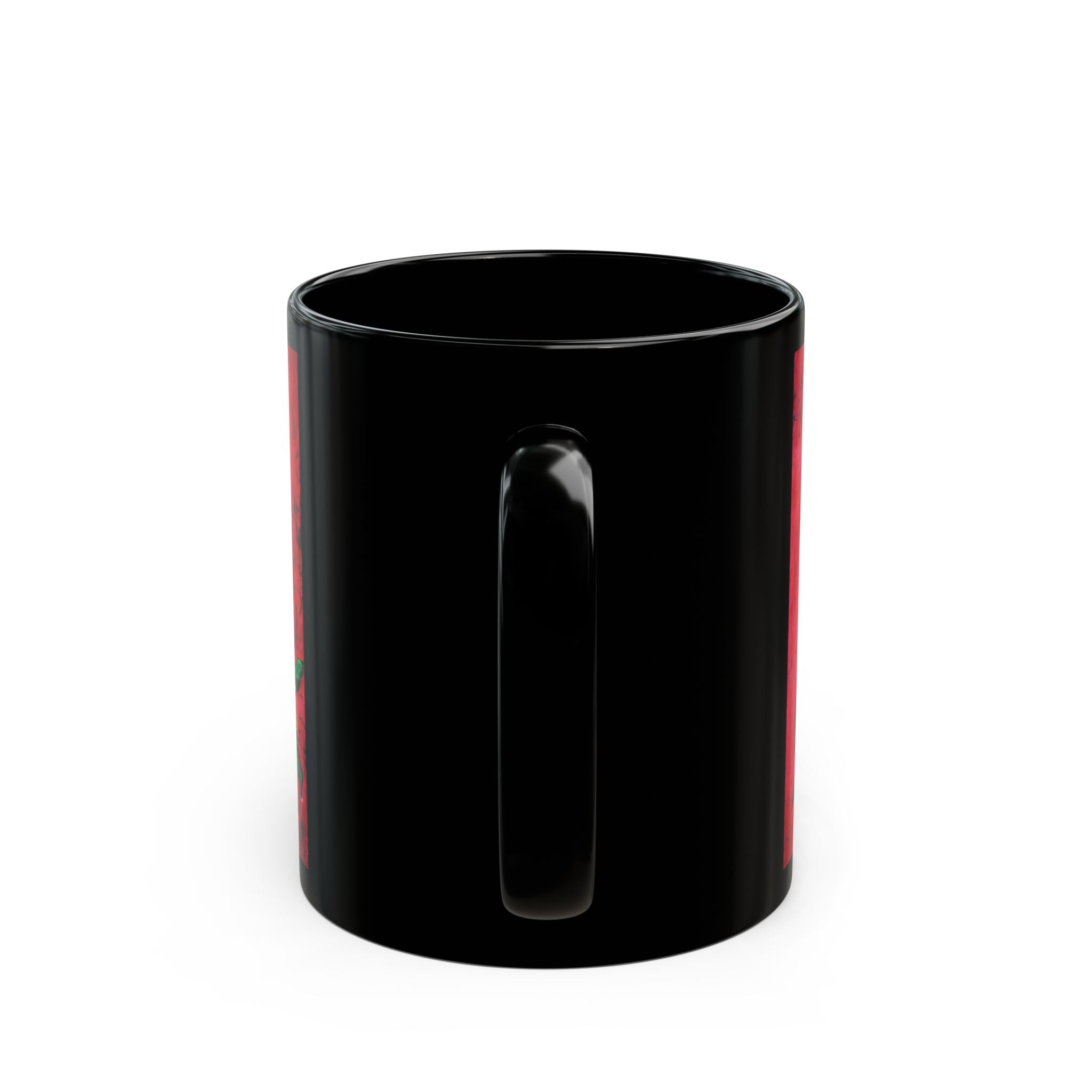Anatomical Spine & Flowers Black Mug – Gothic Floral Coffee Cup (11oz/15oz)