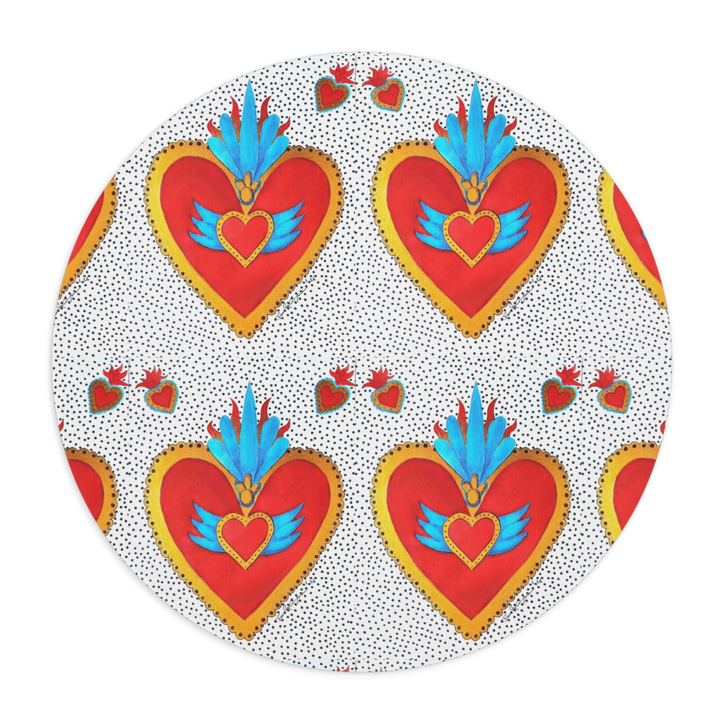 Corazón de Hojalata — Round Mouse Pad | Alma Ligera