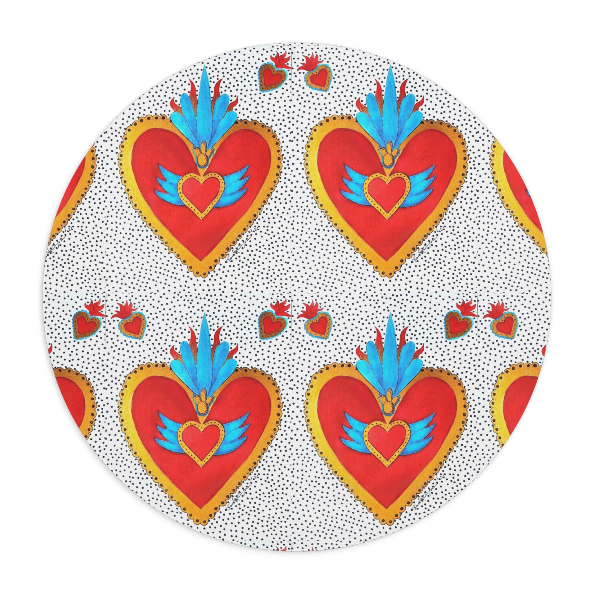 Corazón de Hojalata — Round Mouse Pad | Alma Ligera