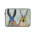 Folk Mask Art Laptop Sleeve – Colorful Hand-Painted Tribal Mascot Design