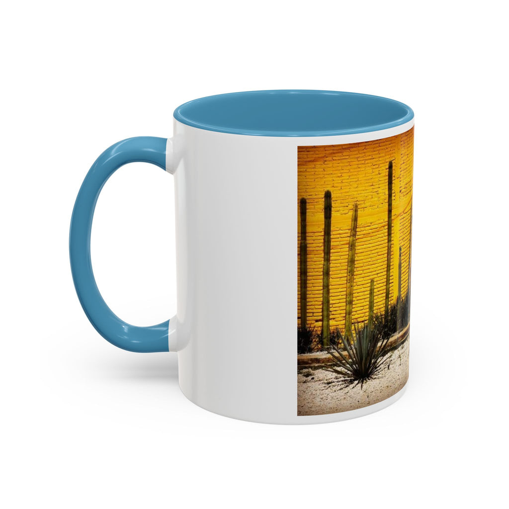 Desert Sunset Coffee Mug — Saguaro Cactus Accent Mug (11/15 oz)