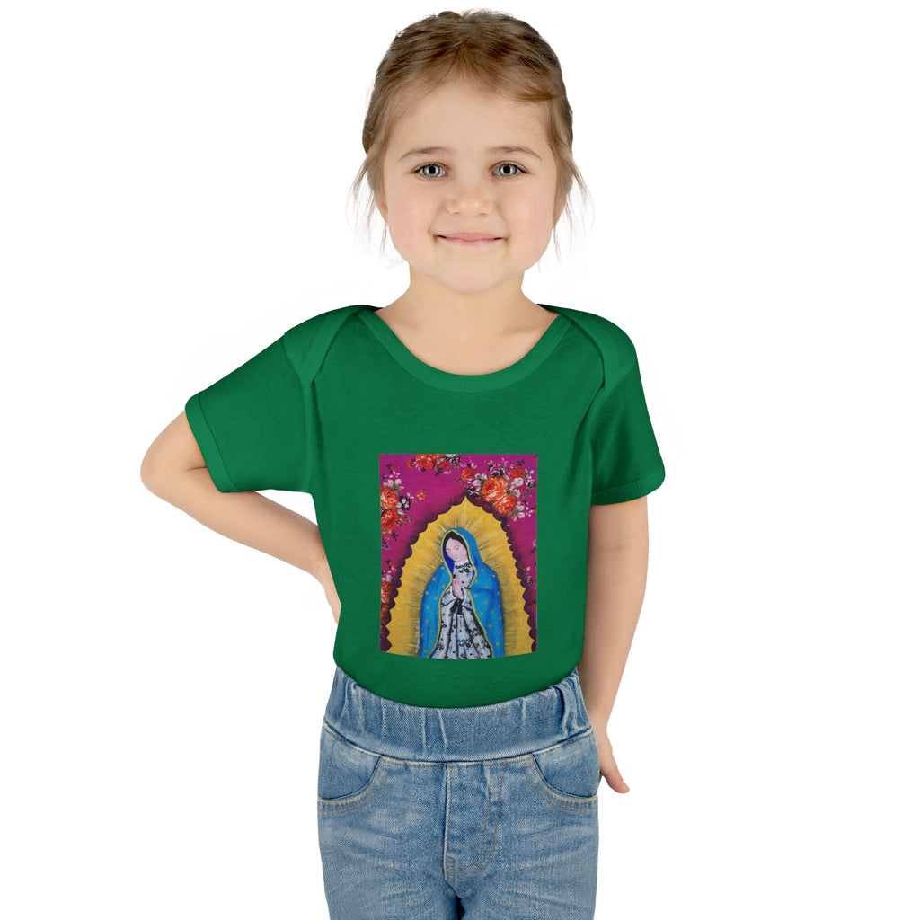 Our Lady of Guadalupe Baby Bodysuit – Infant Catholic Religious Onesie