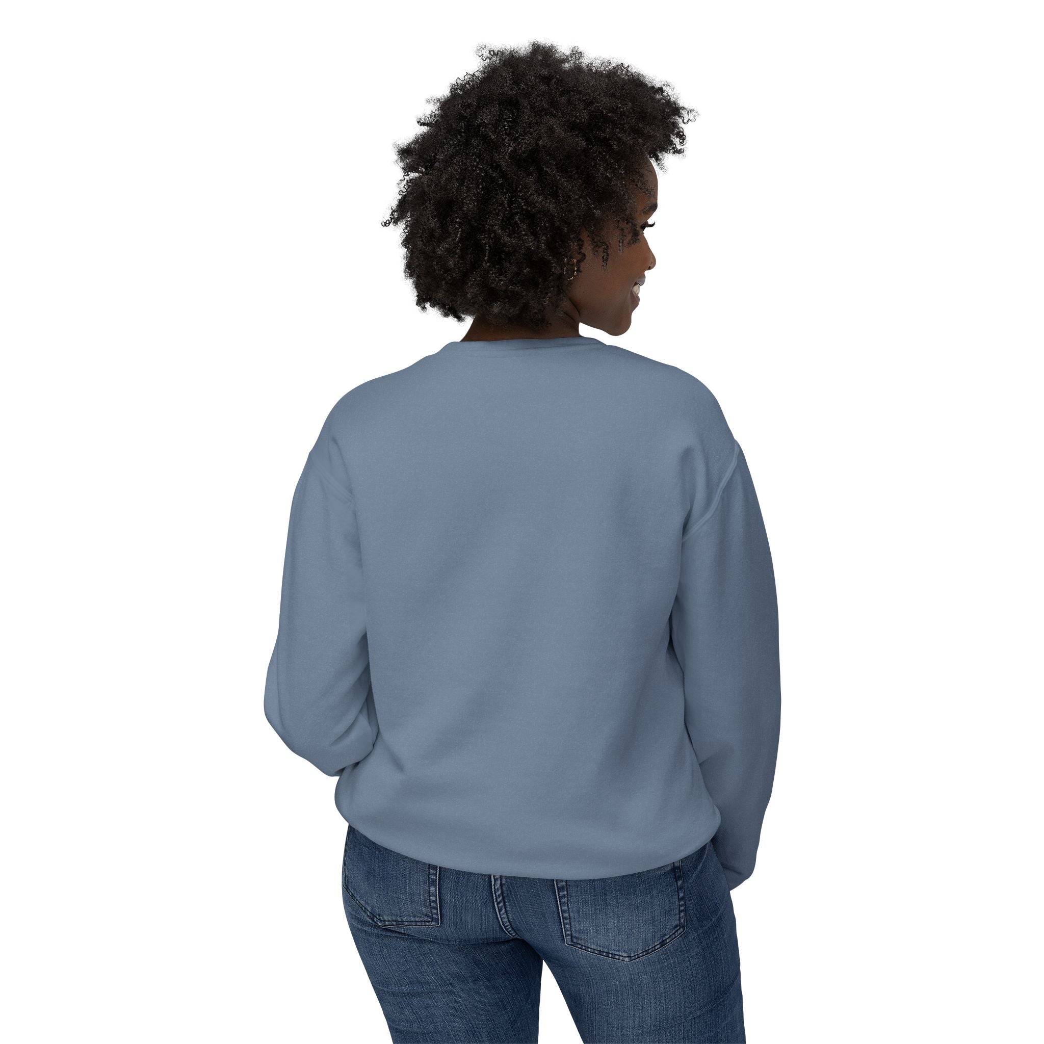 Sweat-shirt ras du cou Cœur Sacré — Motif de cœur coloré d'art populaire mexicain