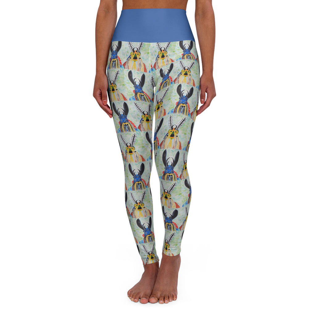 Bunny Rainbow High-Waist Yoga Leggings